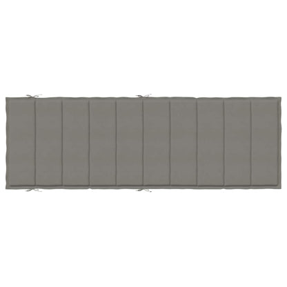 Sonnenliegen-Auflage Melange Dunkelgrau 186x58x4 cm Stoff