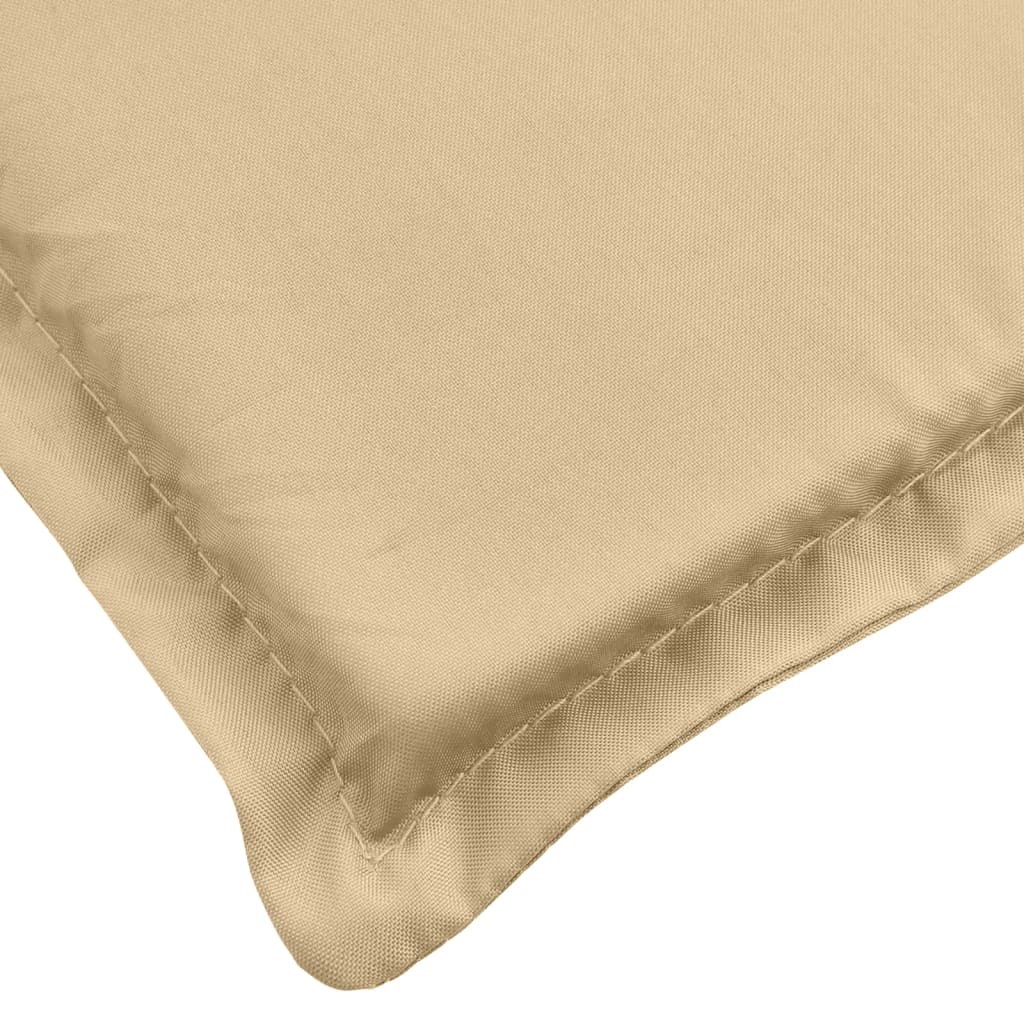 Coussin pour transat beige chiné 186x58x3 cm tissu