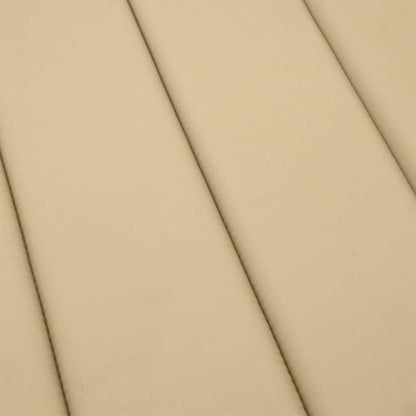Sonnenliegen-Auflage Melange Beige 186x58x4 cm Stoff
