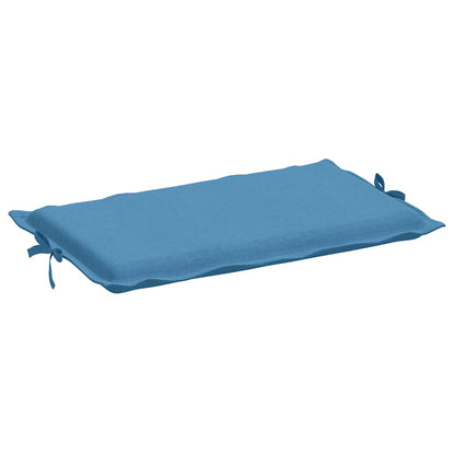 Sonnenliegen-Auflage Melange Blau 186x58x4 cm Stoff