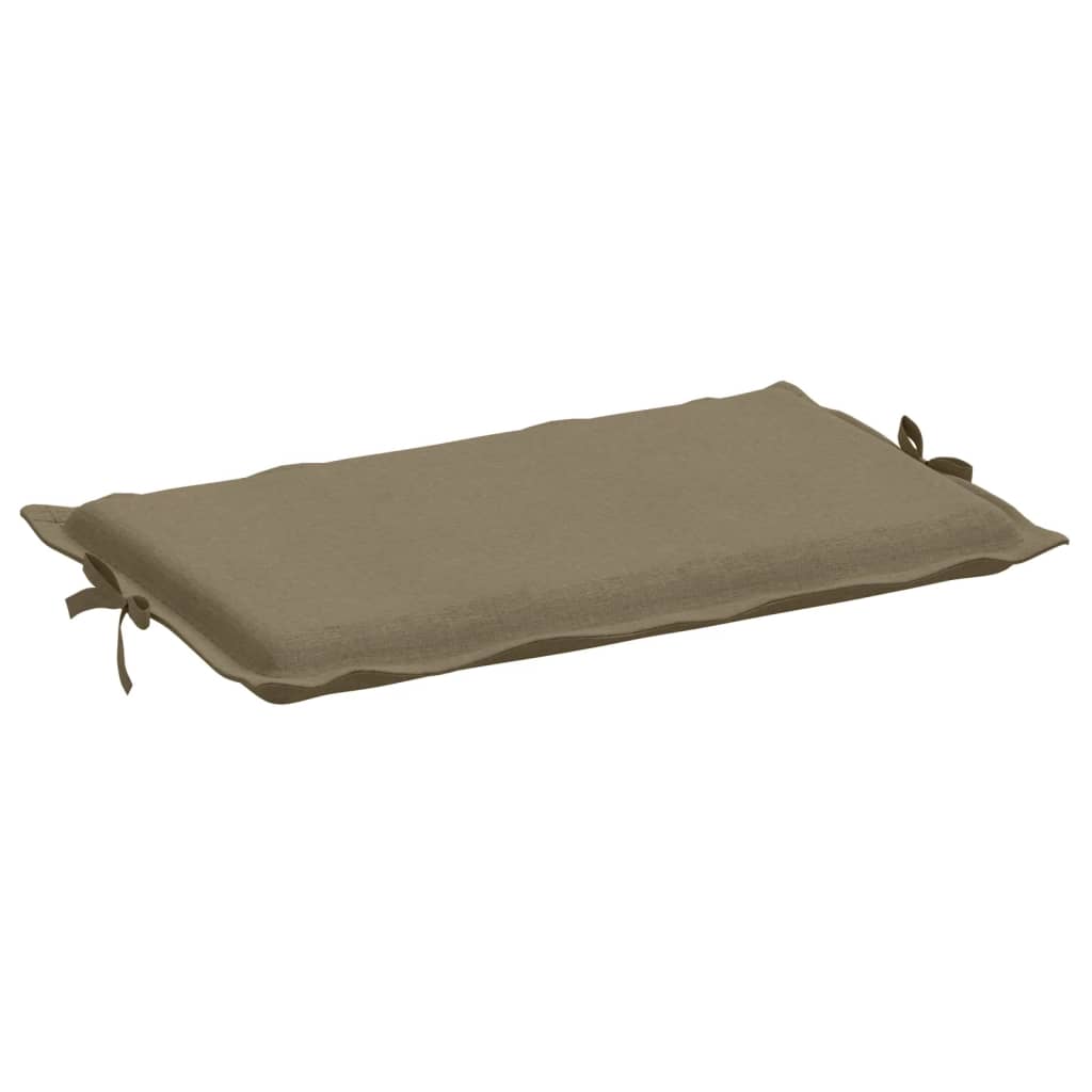 Coussin pour transat mélange taupe 186x58x3 cm tissu