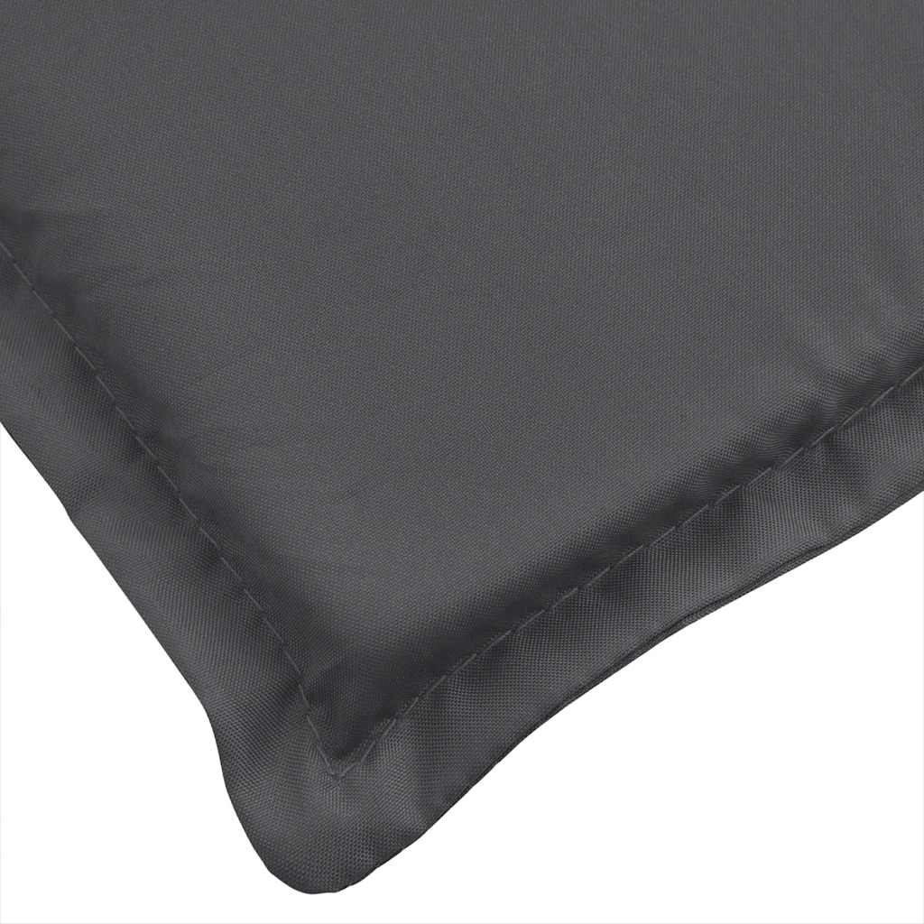 Liegestuhl-Auflage Melange Anthrazit (75+105) x 50 x 4 cm Stoff