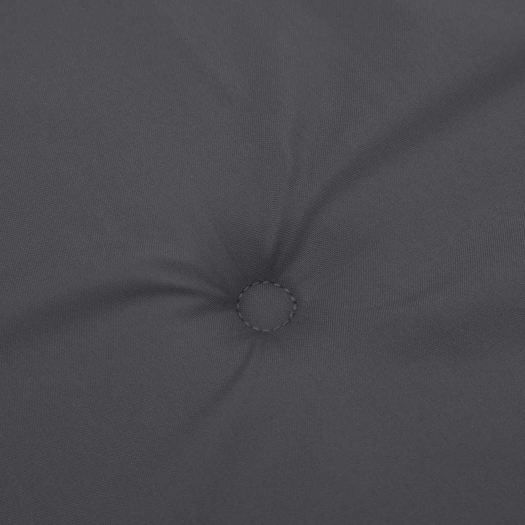 Liegestuhl-Auflage Melange Anthrazit (75+105) x 50 x 4 cm Stoff