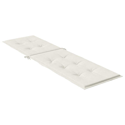 Liegestuhl-Auflage Melange Creme (75+105) x 50 x 4 cm Stoff