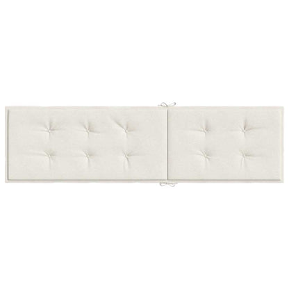 Liegestuhl-Auflage Melange Creme (75+105) x 50 x 4 cm Stoff