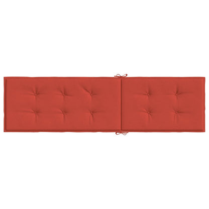 Liegestuhl-Auflage Melange Rot (75+105) x 50 x 4 cm Stoff