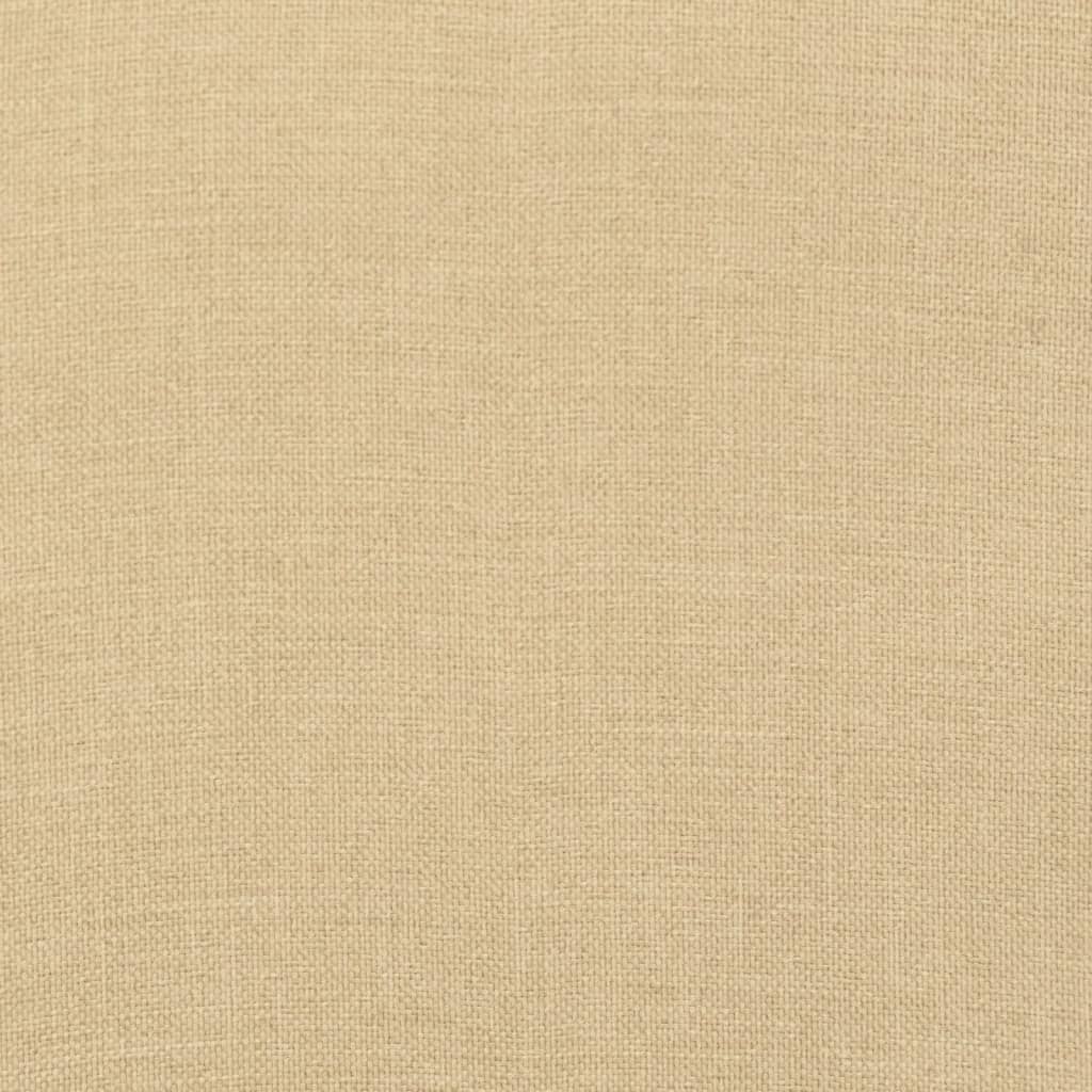 Coussin pour transat beige chiné 200x50x4 cm tissu