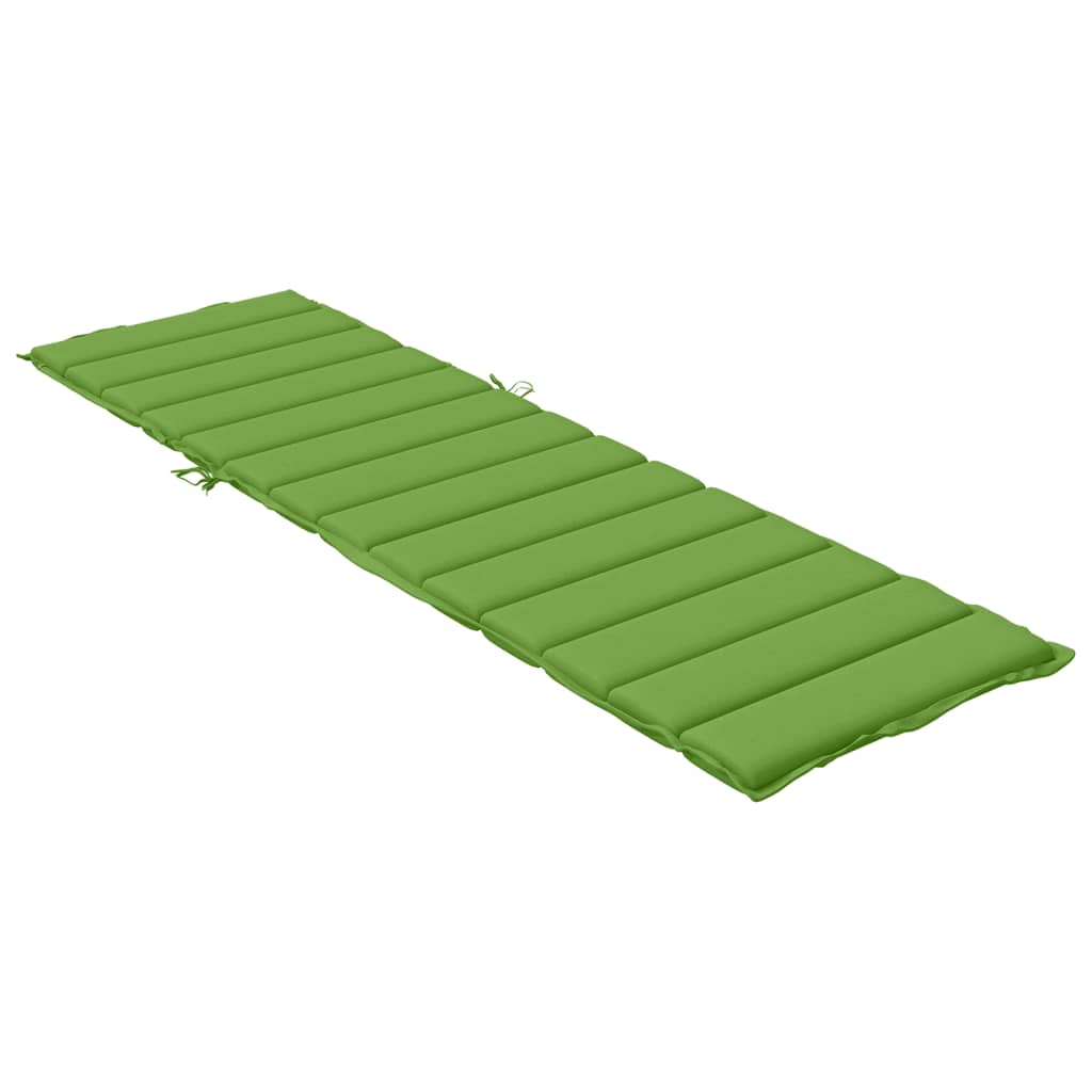 Coussin pour transat vert mélangé 200x50x4 cm tissu