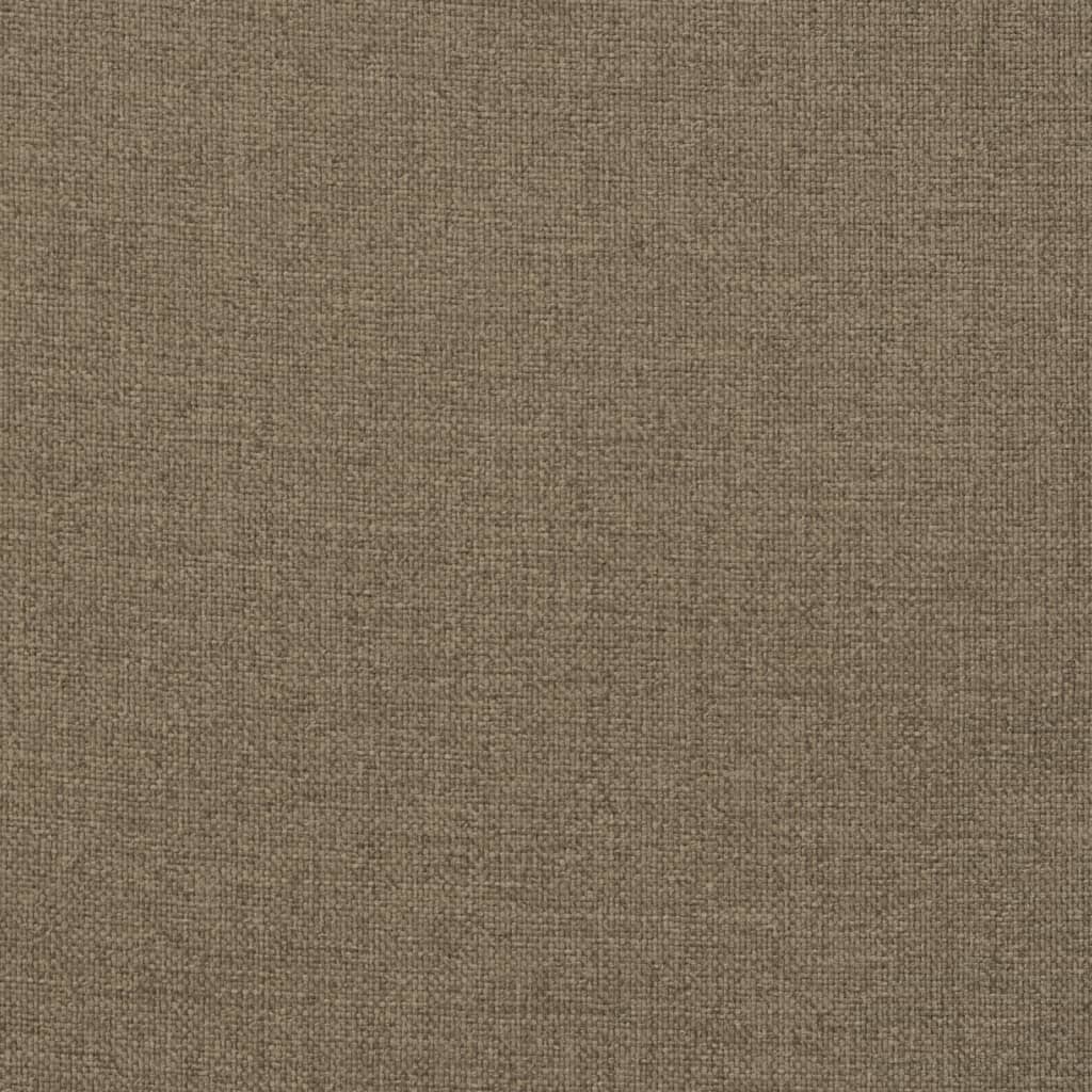 Sonnenliegen-Auflage Melange Taupe 200x50x4 cm Stoff