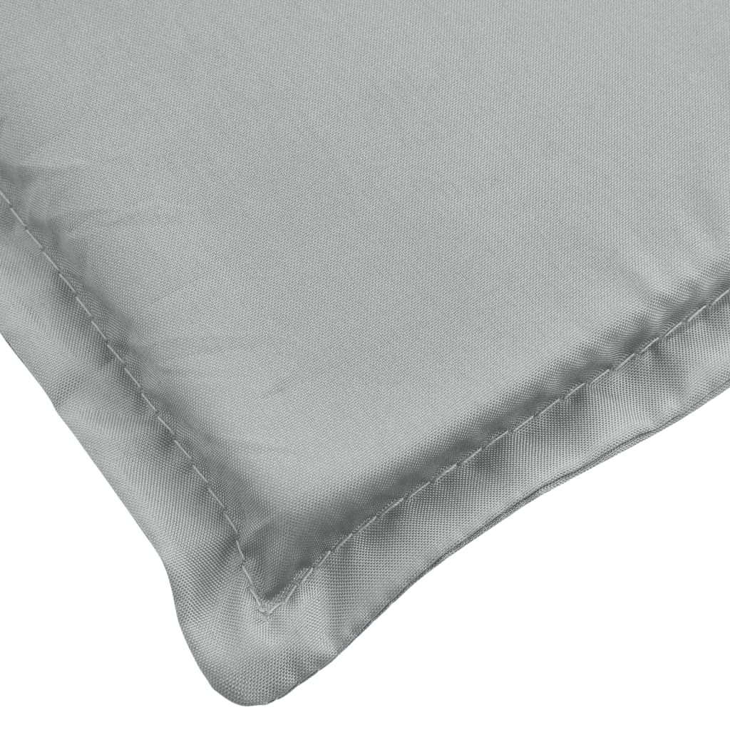 Coussin pour transat mélange gris clair 200x60x4 cm tissu