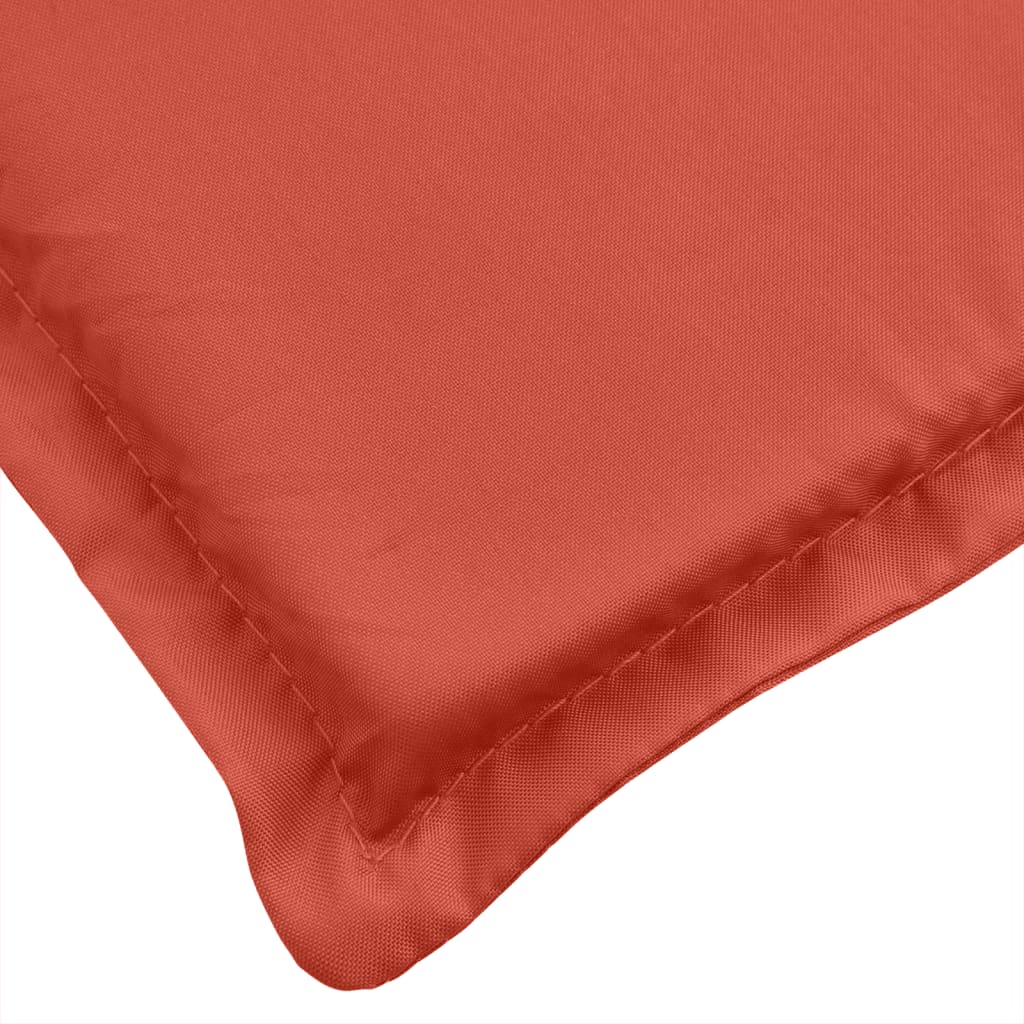 Coussin pour transat mélange rouge 200x60x4 cm tissu