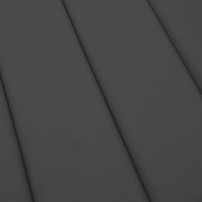 Sonnenliegen-Auflage Melange Anthrazit 200x70x4 cm Stoff