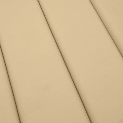 Sonnenliegen-Auflage Melange Beige 200x70x4 cm Stoff