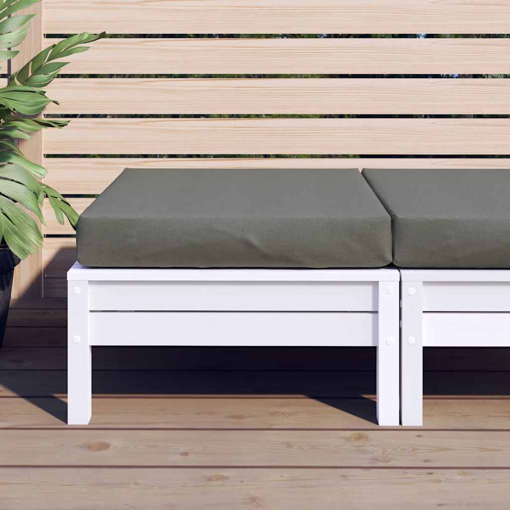 Palettenkissen Melange Dunkelgrau 60x60x9,5 cm Stoff