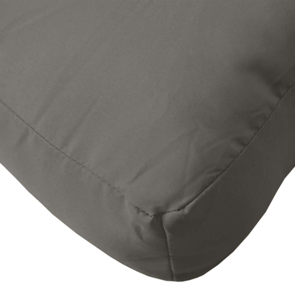 Palettenkissen Melange Dunkelgrau 60x60x9,5 cm Stoff