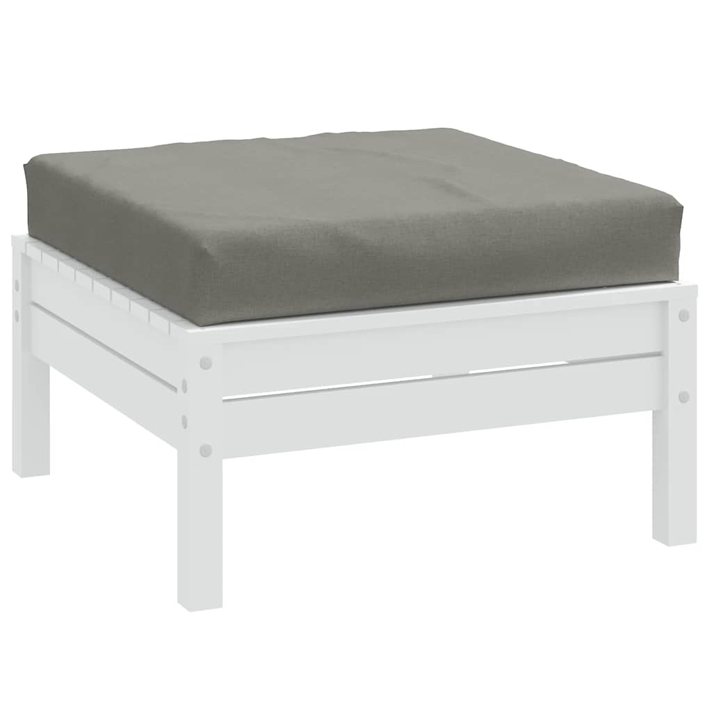 Palettenkissen Melange Dunkelgrau 60x60x9,5 cm Stoff