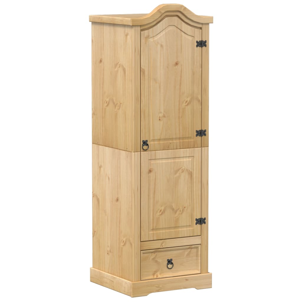 Armoire Corona 55x52x170 cm en bois de pin massif