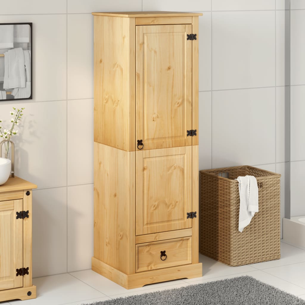 Armoire Corona 55x50x170 cm en bois de pin massif