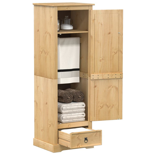 Armoire Corona 55x50x170 cm en bois de pin massif