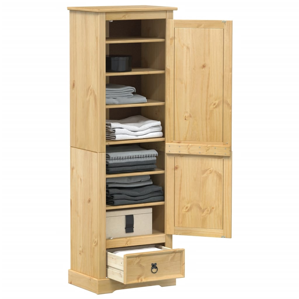 Wardrobe Corona 55x38x170 cm solid pine wood
