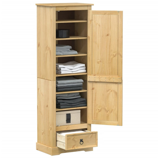 Wardrobe Corona 55x38x170 cm solid pine wood