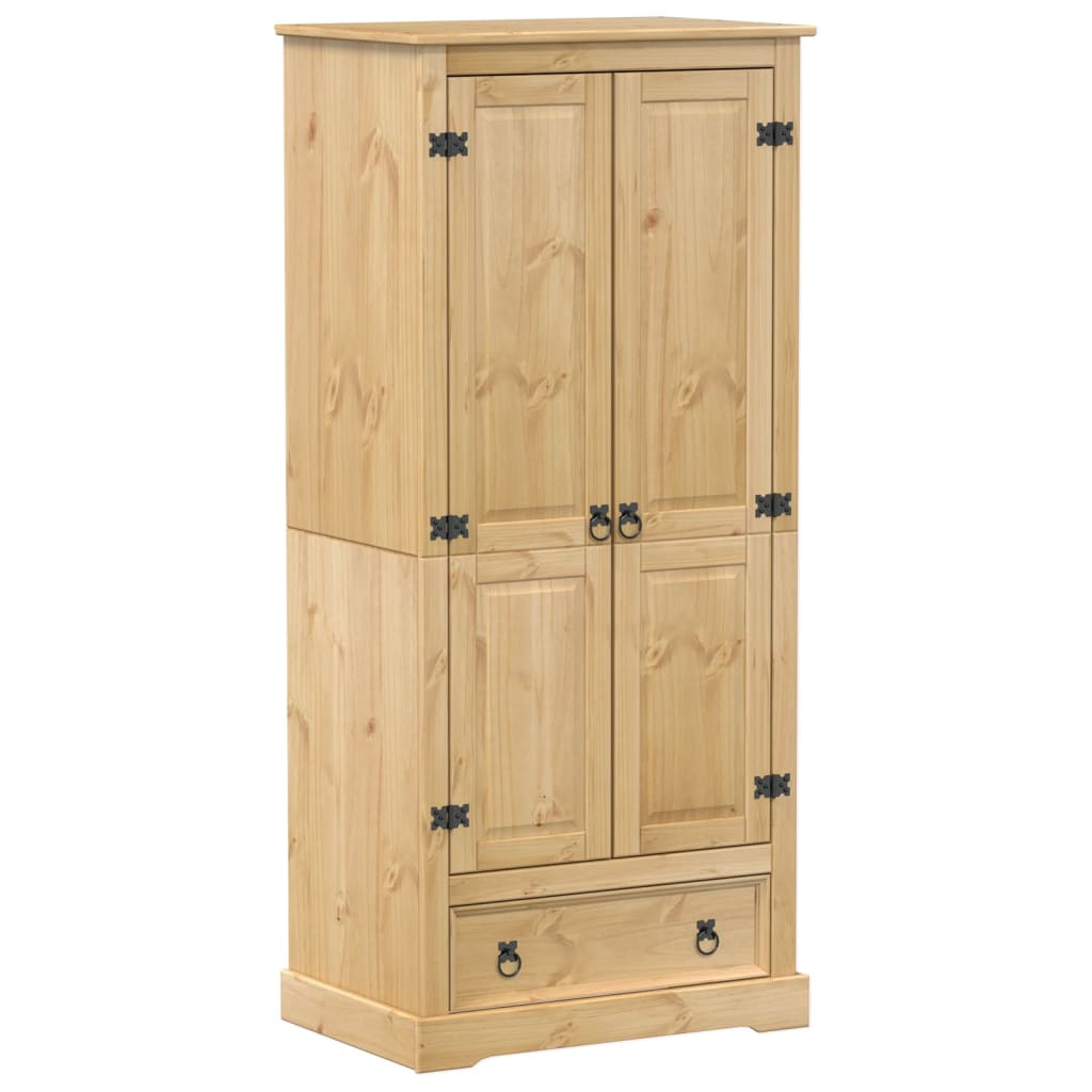 Wardrobe Corona 76x50x170 cm solid pine wood