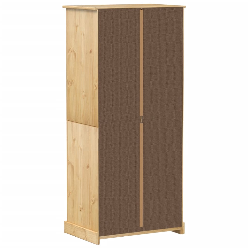 Wardrobe Corona 76x50x170 cm solid pine wood