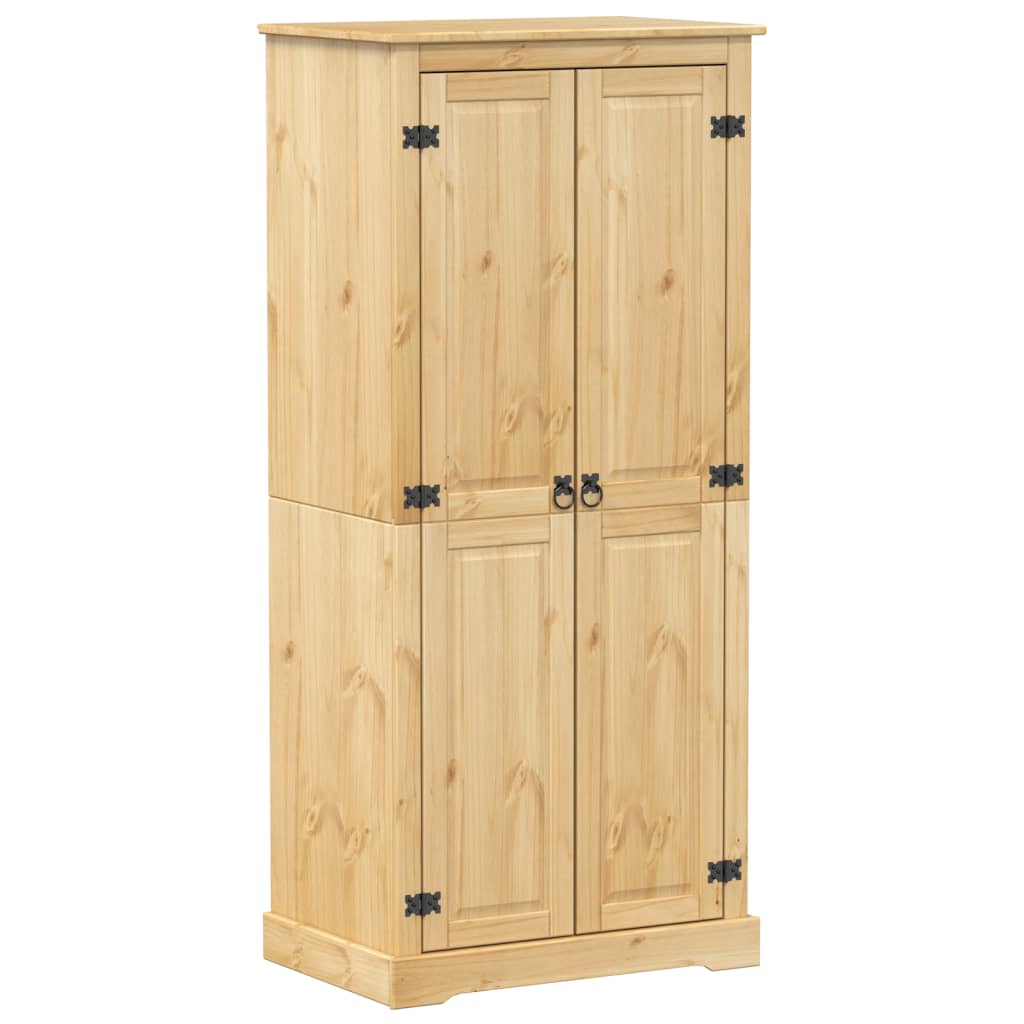 Armoire Corona 76x50x170 cm en bois de pin massif