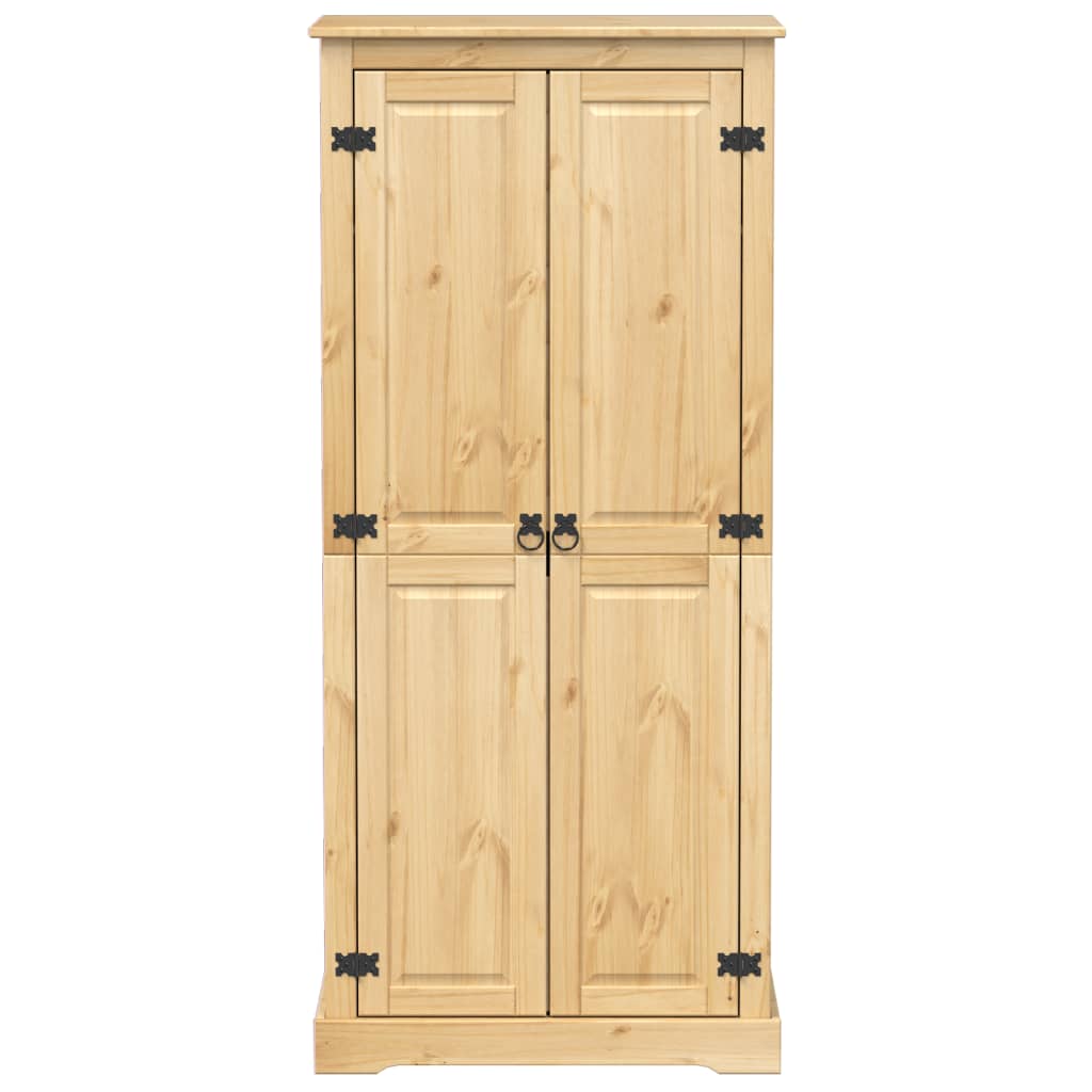 Armoire Corona 76x50x170 cm en bois de pin massif