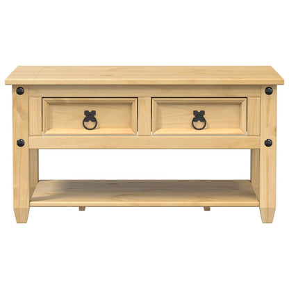 Couchtisch mit Schubladen Corona 85x50x45 cm Massivholz Kiefer