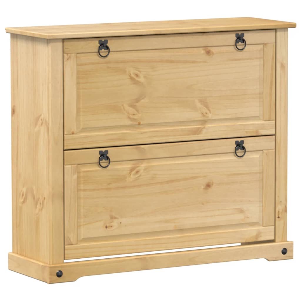 Shoe cabinet Corona 99x32x85 cm solid pine