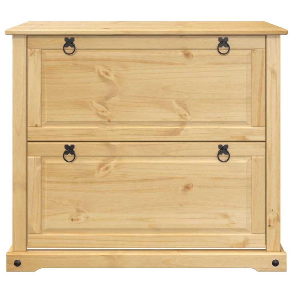 Shoe cabinet Corona 99x32x85 cm solid pine