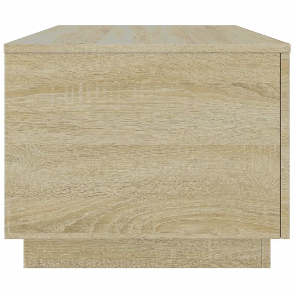 Table basse avec lumières LED Chêne Sonoma 90x50x40 cm