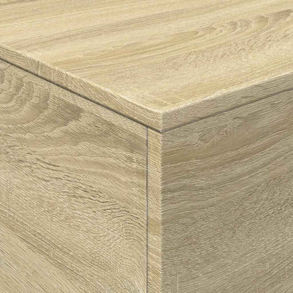 Table basse avec lumières LED Chêne Sonoma 90x50x40 cm