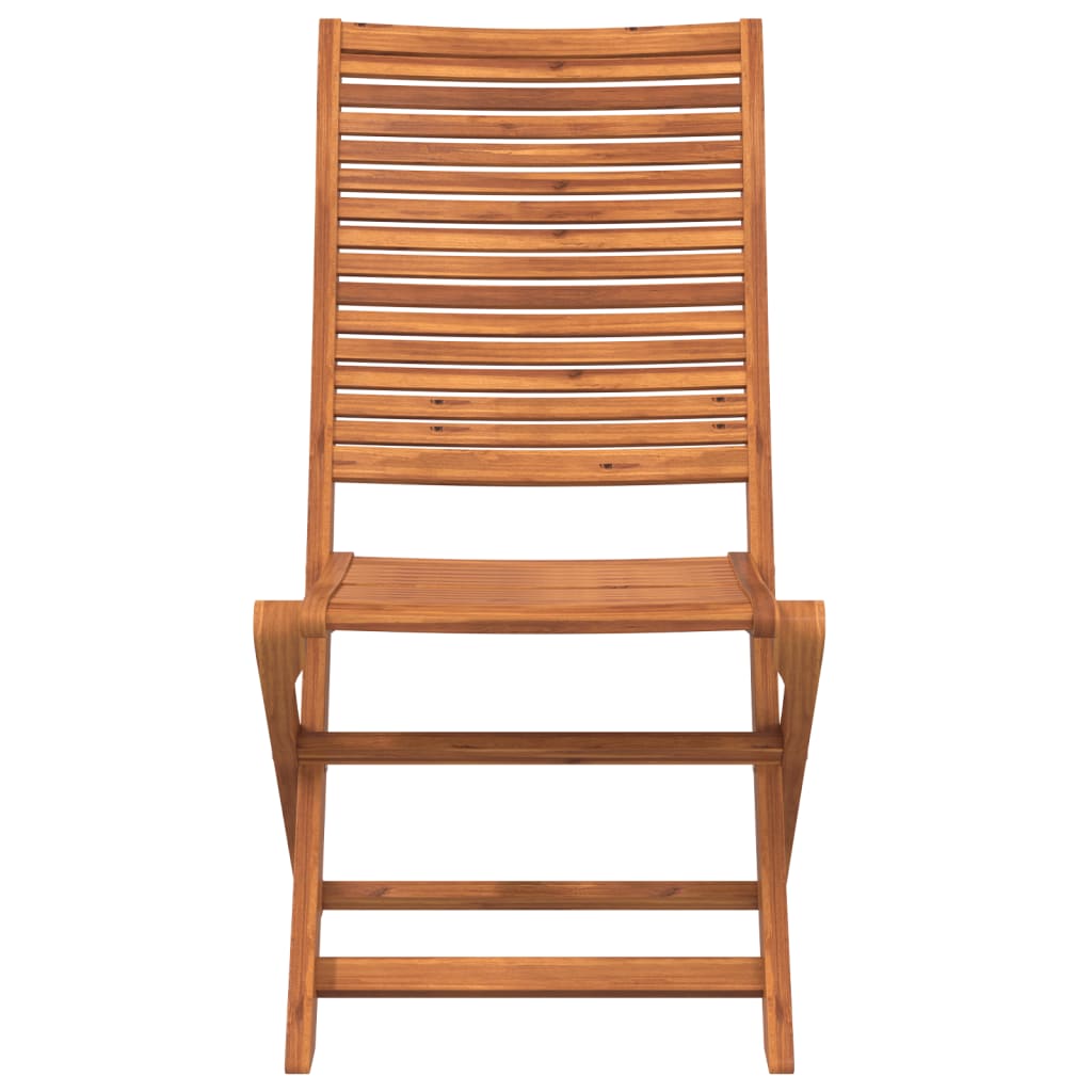 Klappstühle, 2 Stück, Massivholz Akazie