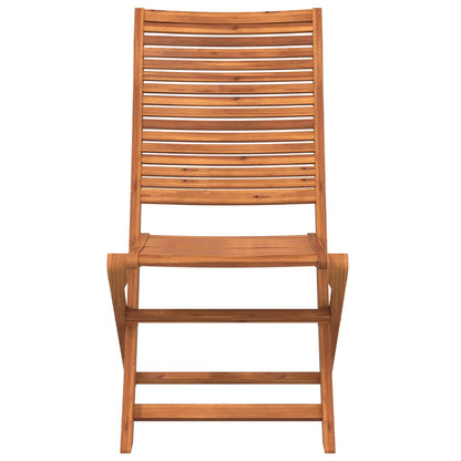 Klappstühle, 2 Stück, Massivholz Akazie