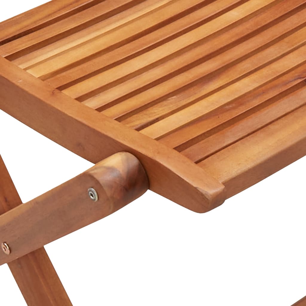Klappstühle, 2 Stück, Massivholz Akazie