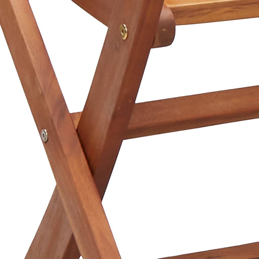 Klappstühle, 2 Stück, Massivholz Akazie