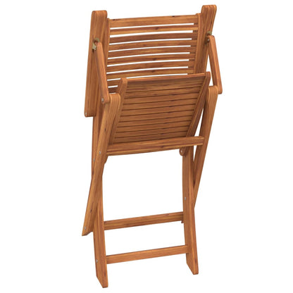 Klappstühle mit Armlehne, 2 Stück, Massivholz Akazie