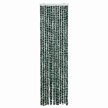 Fliegenvorhang Grün und Weiß 56x200 cm Chenille