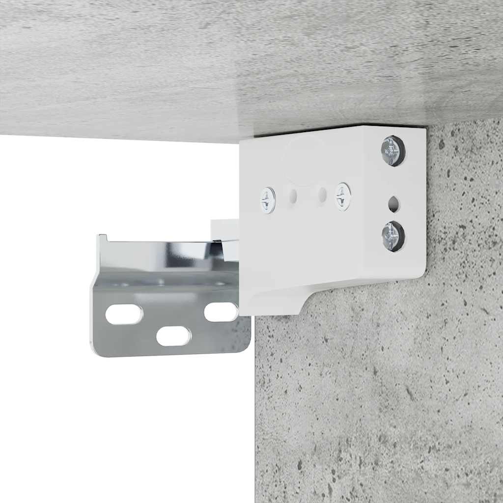 5-tlg. Wohnwand Betongrau Holzwerkstoff