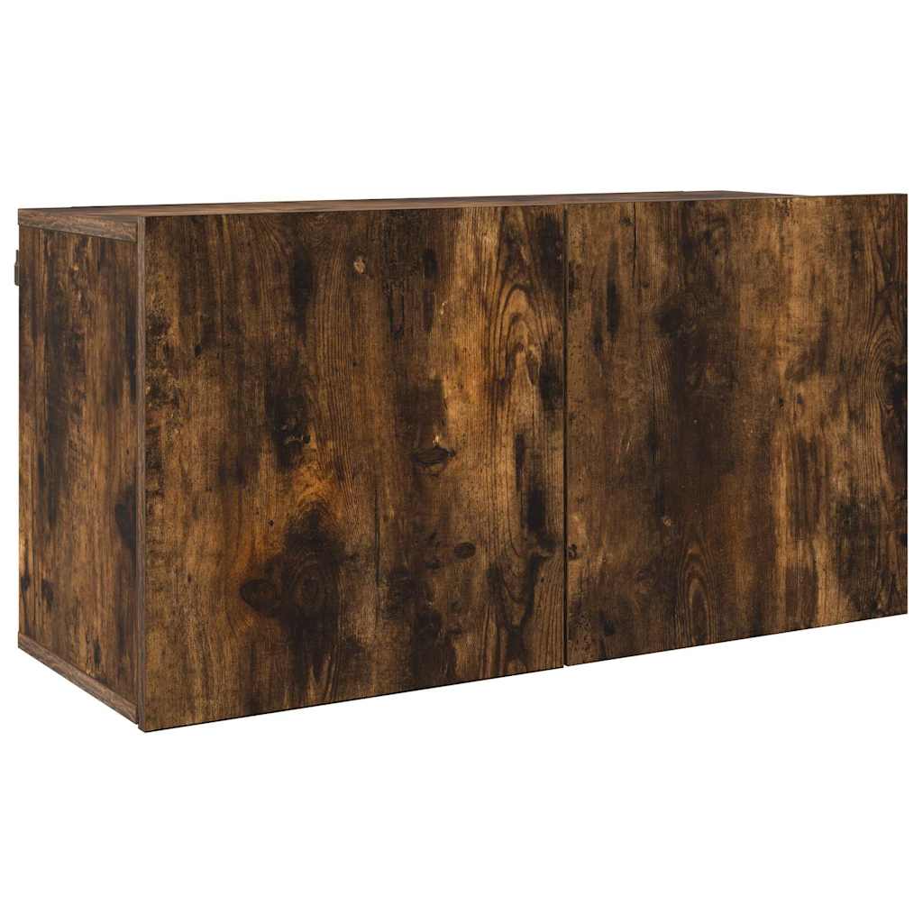 5-tlg. Wohnwand Räuchereiche Holzwerkstoff