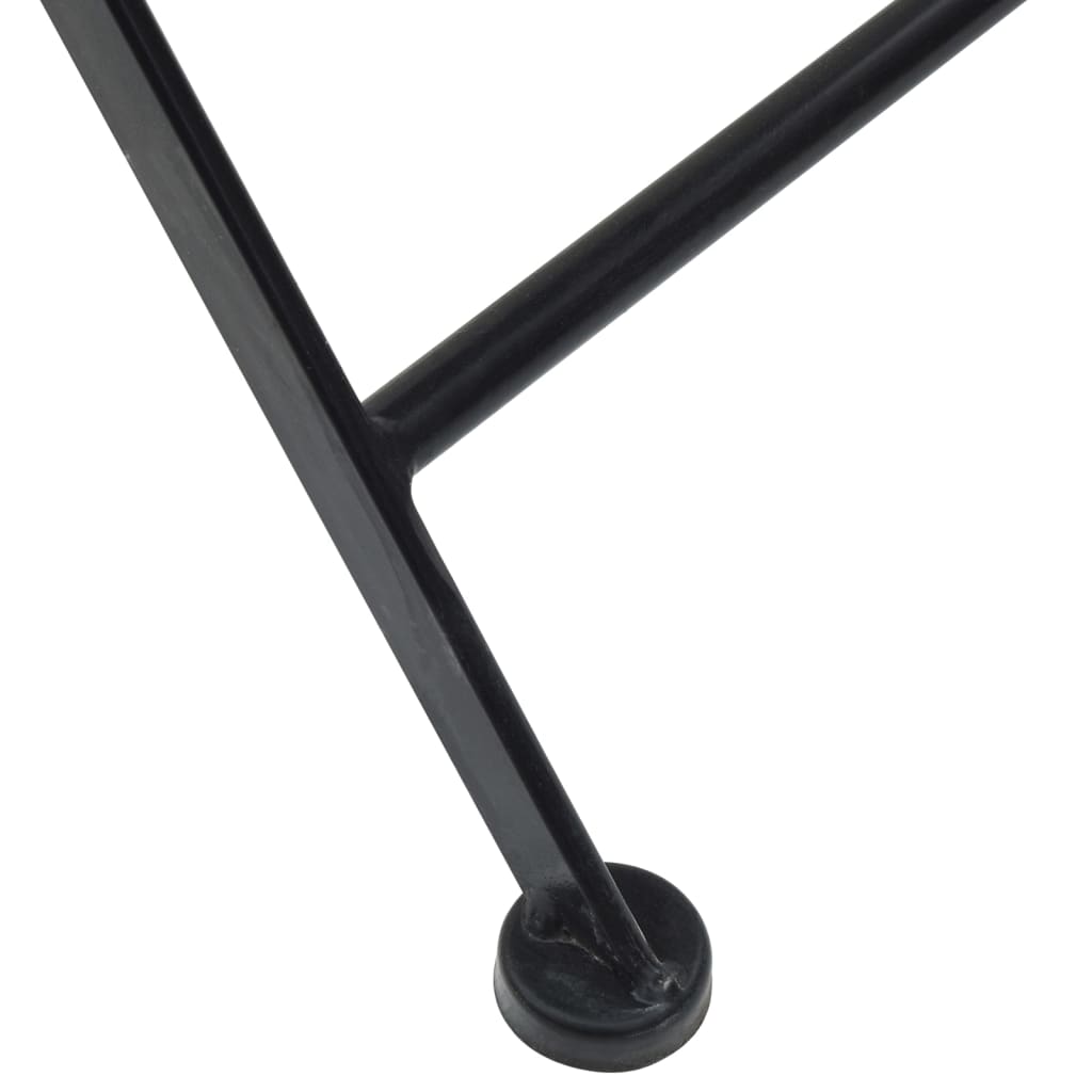 Klappstühle, 2 Stück, Terrakotta und Schwarz Keramik