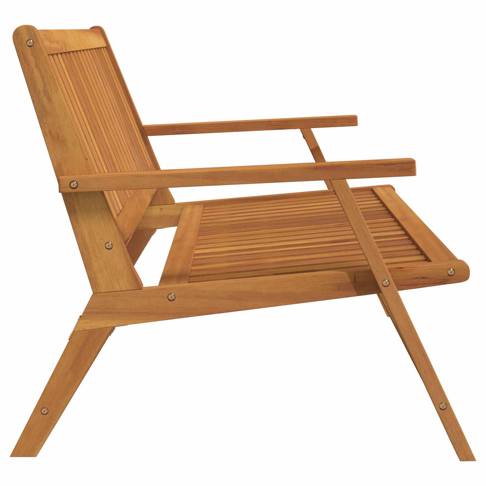 Relax Bank Braun 122 x 78 x 73 cm Massivholz Akazie