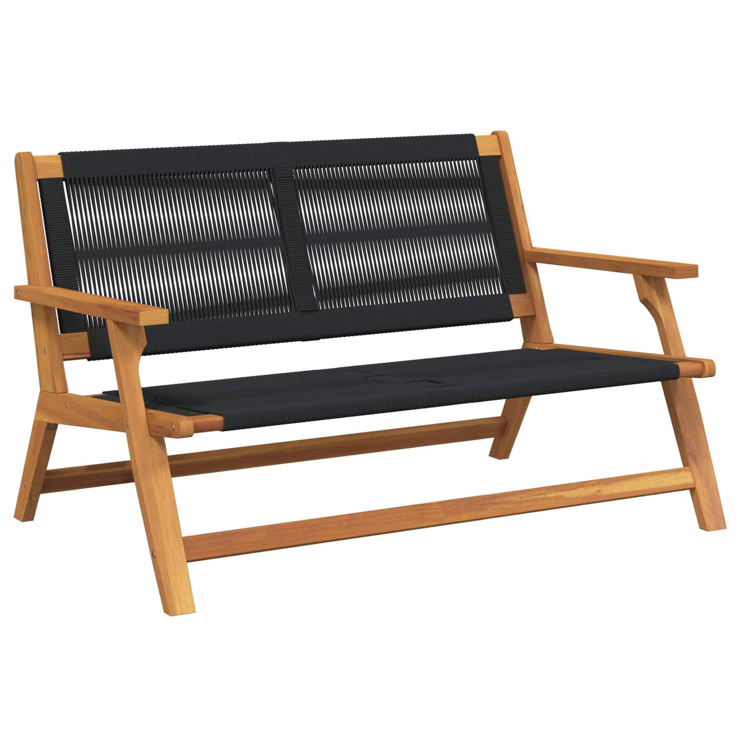 Garten Relax Bank Schwarz Massivholz Akazie