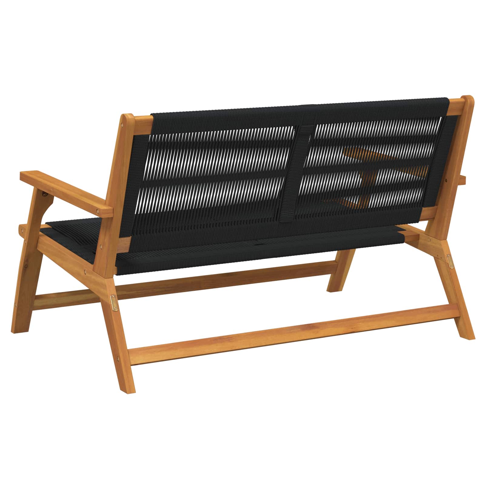 Garten Relax Bank Schwarz Massivholz Akazie