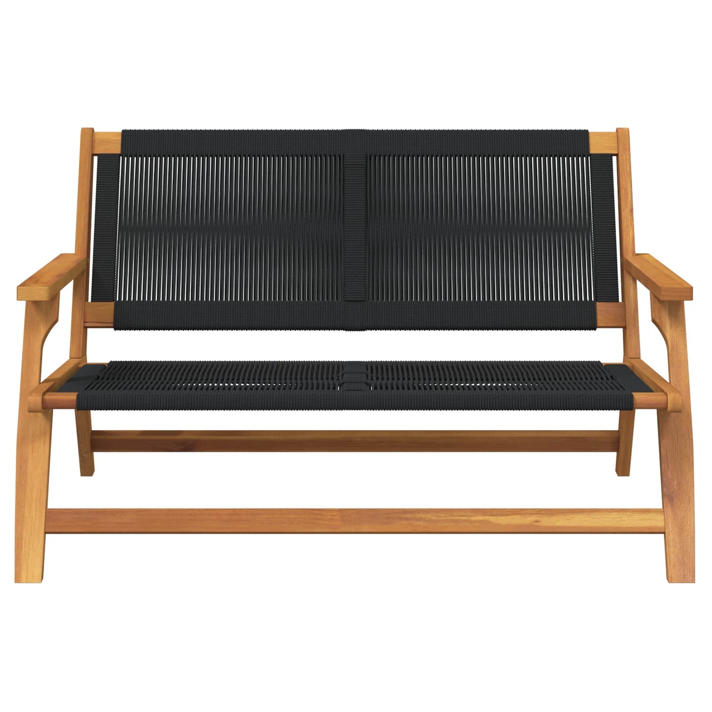 Garten Relax Bank Schwarz Massivholz Akazie