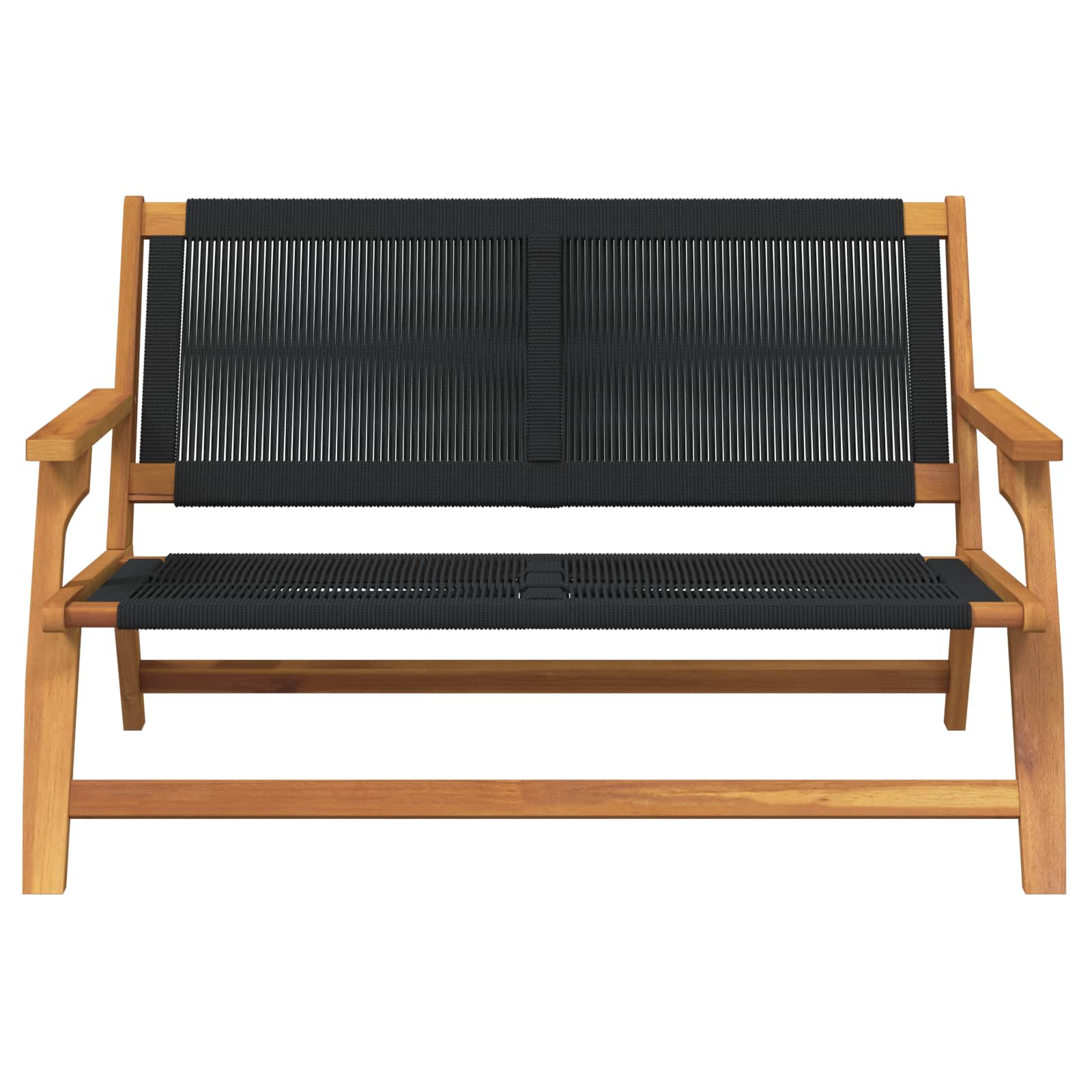 Garten Relax Bank Schwarz Massivholz Akazie