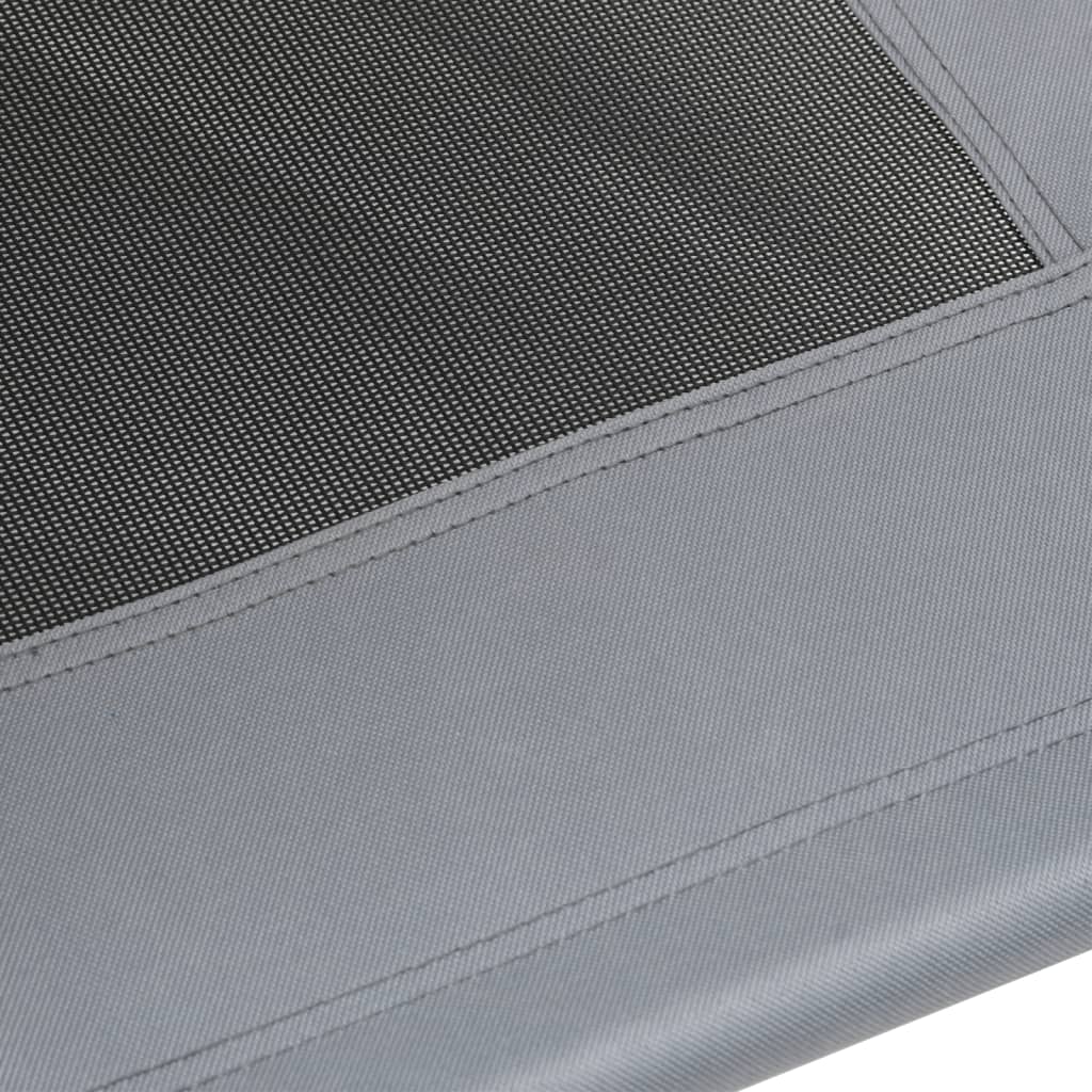 Dog bed with roof anthracite Oxford fabric and steel