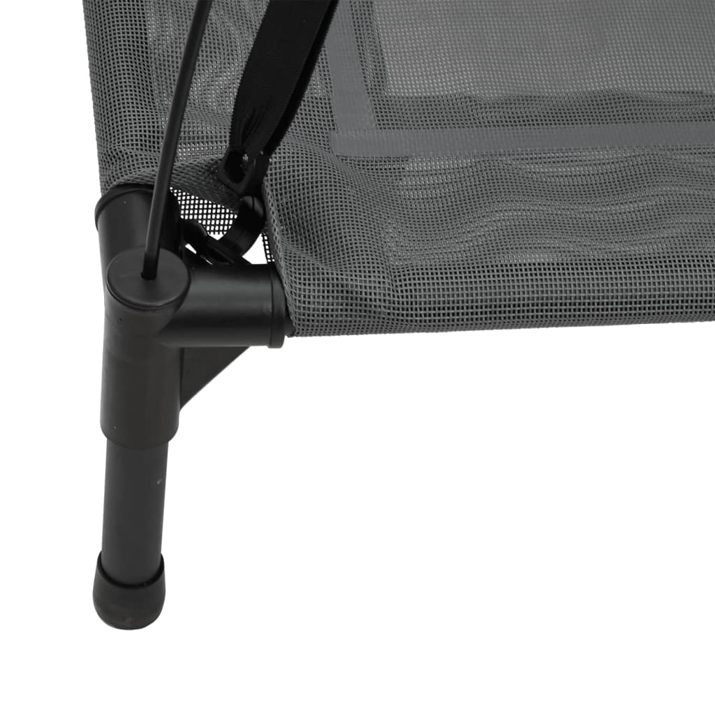 Dog bed with roof anthracite Oxford fabric and steel